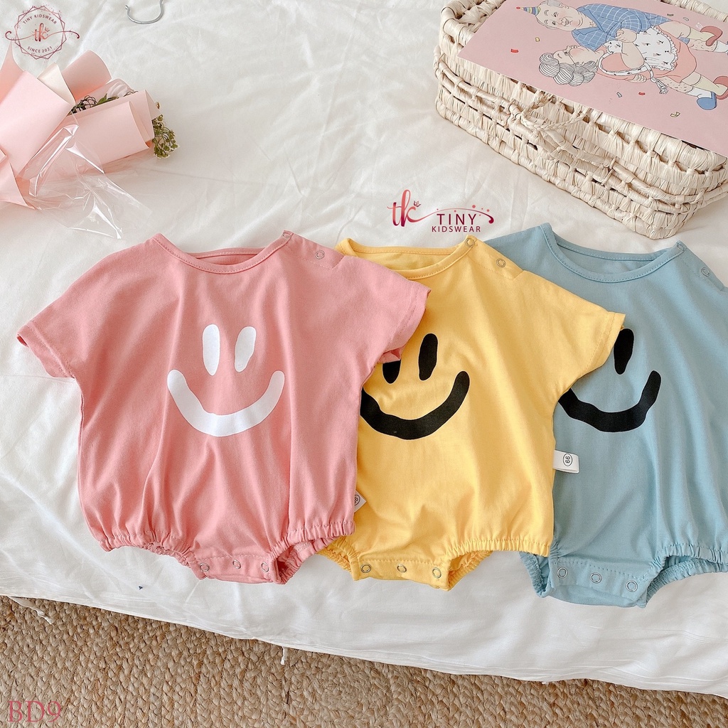 Bộ Áo Liền Quần Bé Trai, Bé Gái, Body Chip Cộc Tay Chất Cotton Mát Mẻ Cho Bé Từ 5-11kg [BD9]