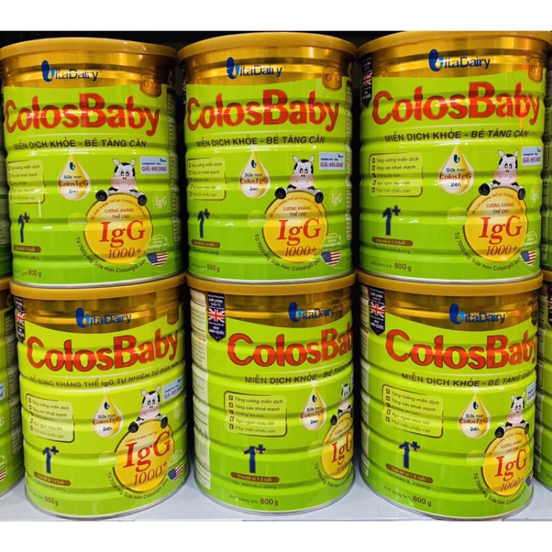 SỮA COLOSBABY GOLD 0+,1+,2+ 1000IgG 800g