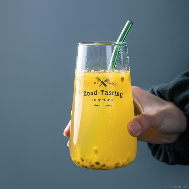 Cốc uống nước bằng thủy tinh in họa tiết chữ sang trọng giản dị | BigBuy360 - bigbuy360.vn