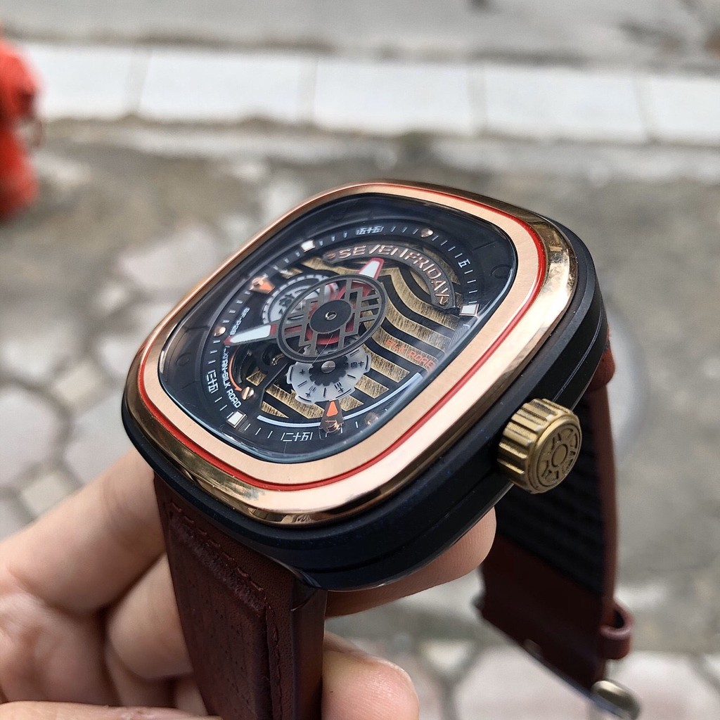 Đồng Hồ Nam  - Automatic - Hộp Gỗ, Sách, Thẻ Bảo Hành 2 năm, Khăn, Dây Cao Su Cao Cấp Tặng Kèm
