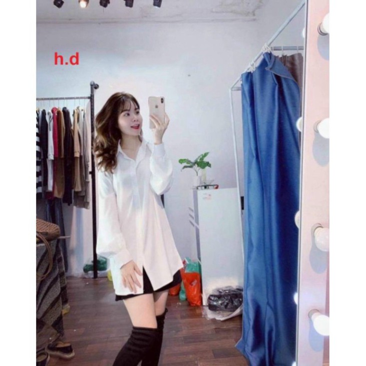 [RẺ VÔ ĐỊCH] Áo sơ mi basic các mẫu đã dạng, sơ mi form thụng unisex freesize nam nữ mặc được❤sơ mi trắng trơn học sinh