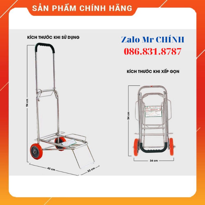 [ Free Ship ] XE ĐẨY HÀNG XẾP GỌN TIỆN DỤNG - TẢI TRỌNG 50 KG (CHẤT LIỆU INOX) [ SẴN HÀNG ] [ SẴN HÀNG ]...