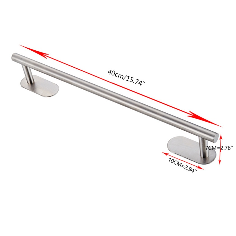 Thanh Treo Khăn Tắm Bằng Thép Không Gỉ Dày Dặn Gắn Tường Tiện Dụng