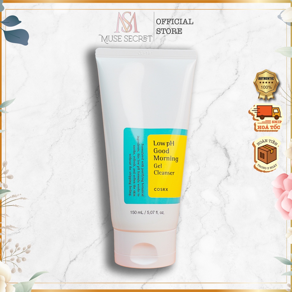 [Quà Tặng Khẩu Trang] Sữa Rửa Mặt Cosrx Low - pH Good Morning Gel Cleanser - Dạng Gel Chiết Từ Dầu Cây Tràm Trà Dịu Nhẹ