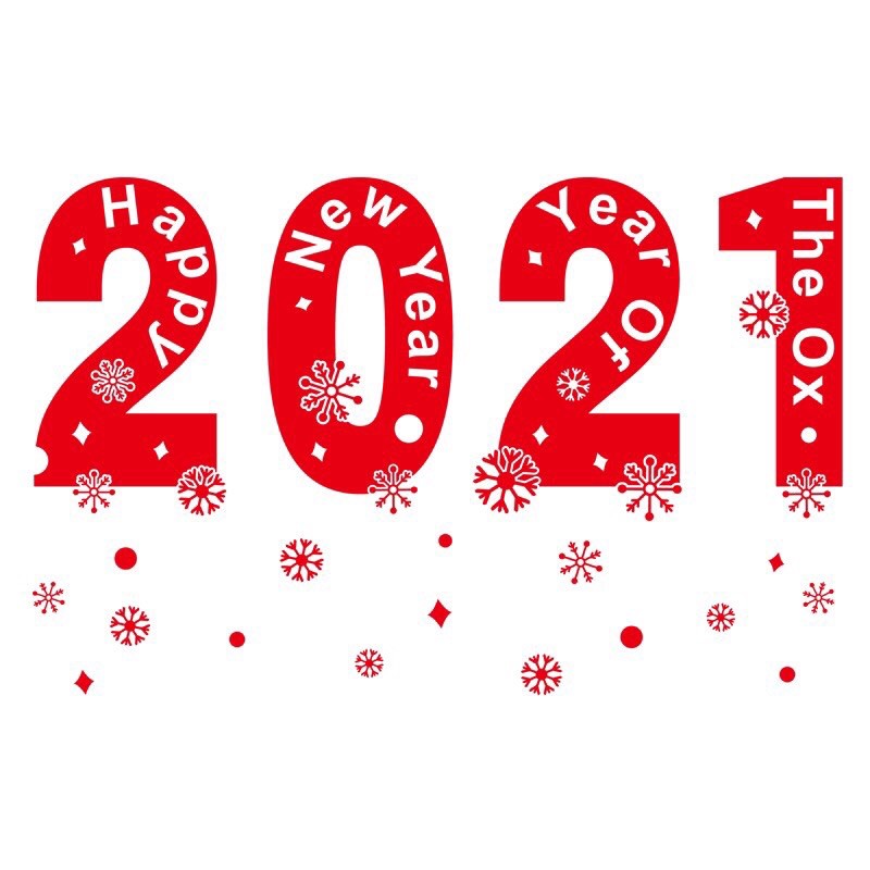 Decal trang trí tường : 2021 Ánh Vàng Cao Cấp 01