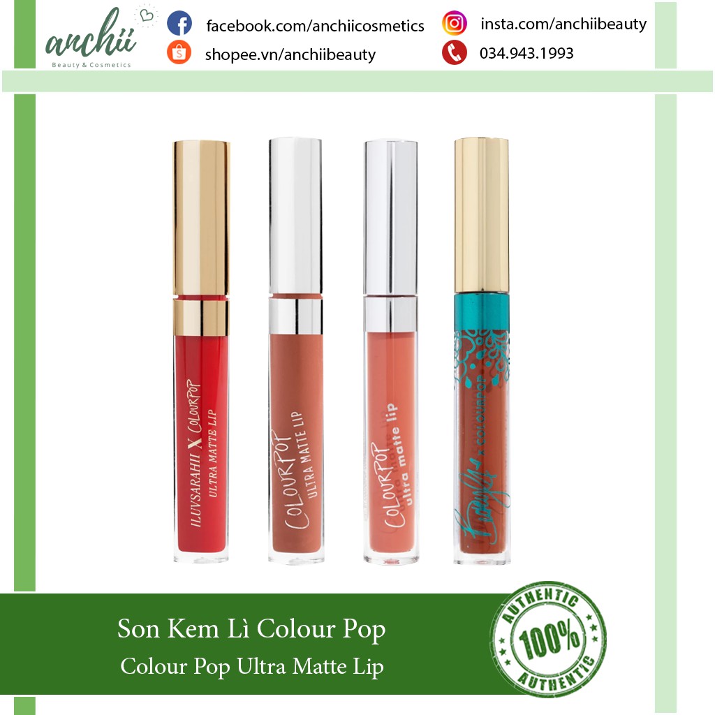 [TOP 1 UY TÍN] Son Kem Lì Colourpop Ultra Matte Lip