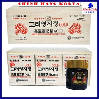 Cao Linh Chi Hộp Gỗ Trắng Cao Cấp Hàn Quốc, Hộp 3 lọ x 120gr