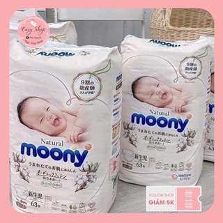 Bỉm Moony Natural Nội Địa Nhật chính hãng, Bỉm dán/quần Moony đủ dòng, đủ size