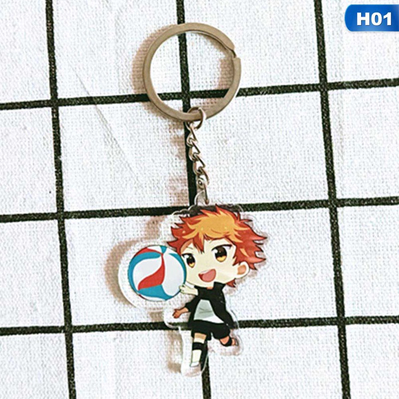 flowersqueen Móc Khóa Cao Su Hình Nhân Vật Anime Haikyuu Hinata Syouyou