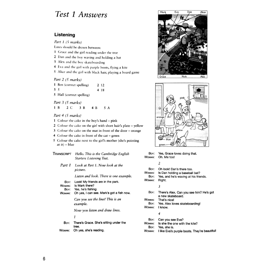 Sách - Cambridge English Starters 1 for Revised Exam from 2018  Ans Booklet