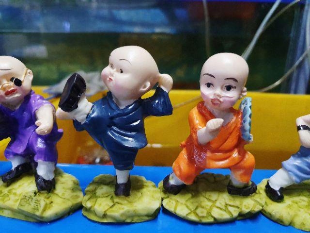 CHÚ TIỂU VÕ THUẬT TRANG TRÍ HỒ CÁ NON BỘ CAO 8CM