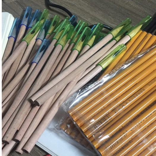Chì Gỗ Vàng Có Chia Vạch Chì Gỗ Hồng Chuyên Vẽ Sợi - Lavashop241