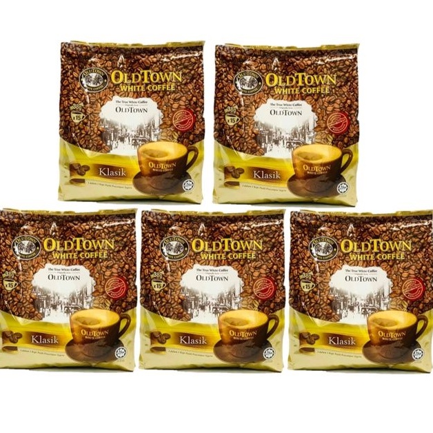 Combo 5 bịch Oldtown Classic Malayisa (vị truyền thống)