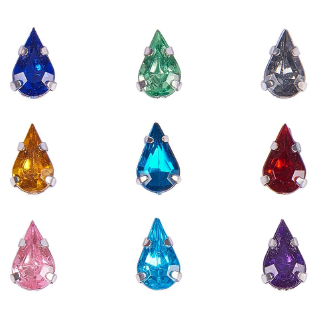Bộ 50 Hạt Đá Hình Giọt Nước 10x6mm
