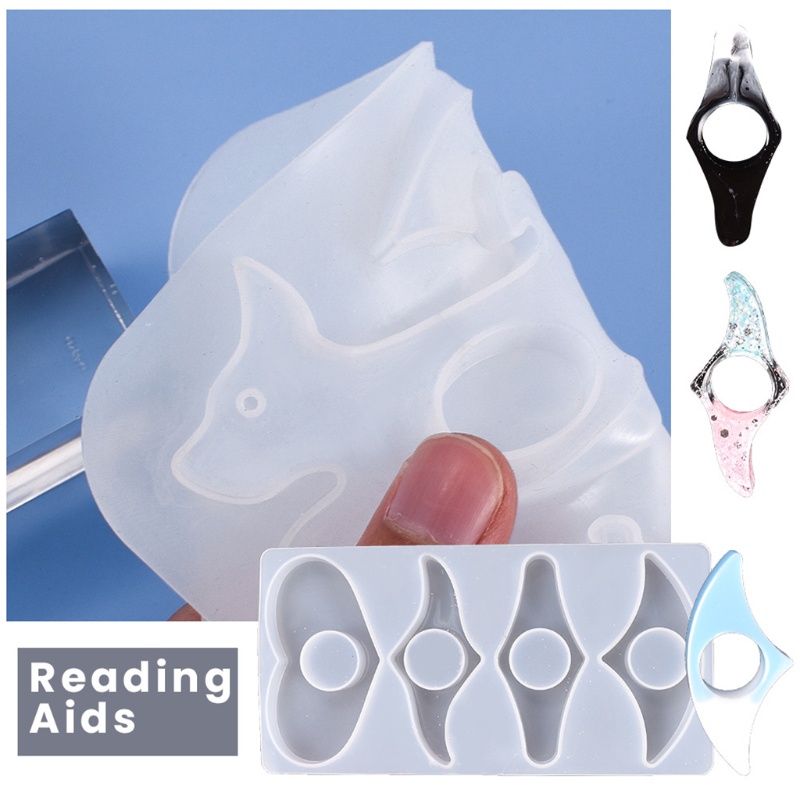 Sa Khuôn Silicon Làm Thẻ Đánh Dấu Trang Sách Hình Ngón Tay Cái DIY