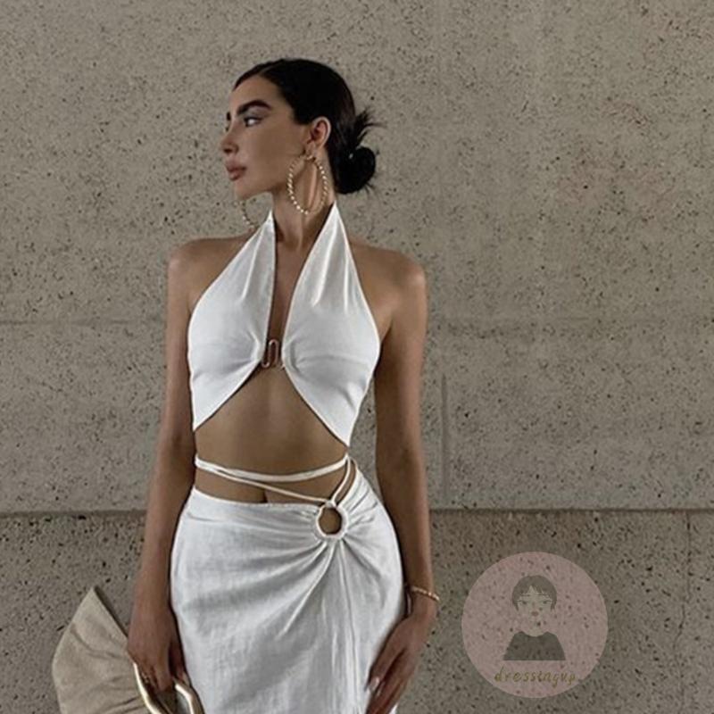 Áo Sát Nách Hở Lưng Màu Sắc Thời Trang Mùa Hè Cho Nữ