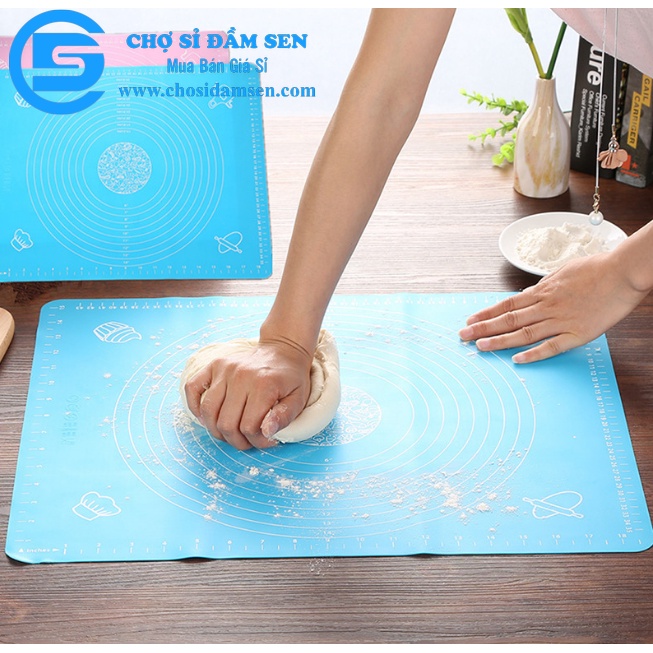 Thảm Nhào Bột , tấm cán Bột Silicone Làm Bánh Chống dính, Tấm lót cách nhiệt, dụng cụ nhà bếp G308-ThamCanBot