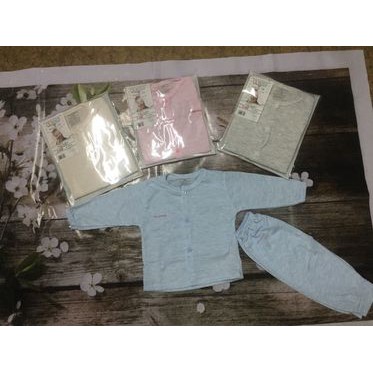 bộ cotton nỉ loang cúc giữa