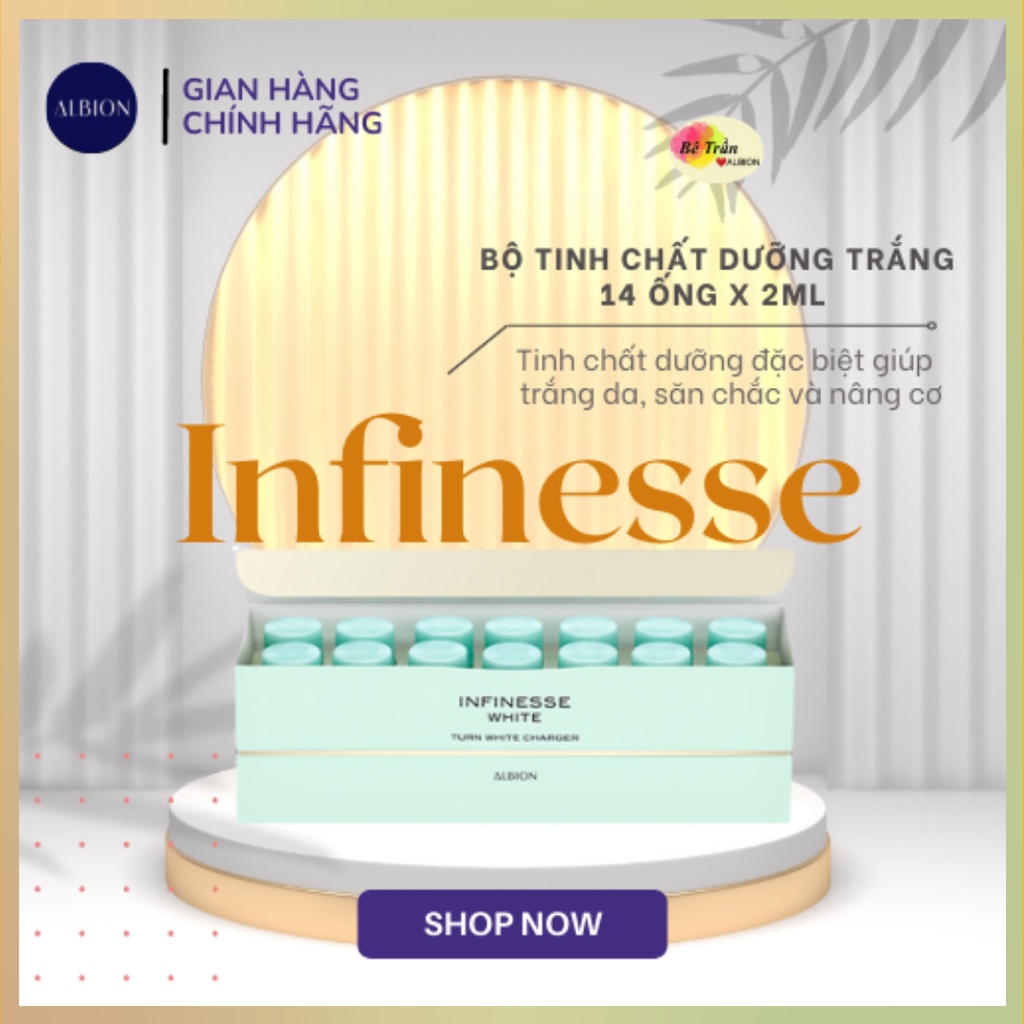 Tổng hợp đầy đủ dòng Infinesse white Mẫu mới làm sáng, nâng cơ