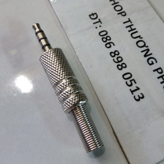 Đầu Jack hàn dây 3.5mm, 3 khắc chuẩn 4 điểm cực