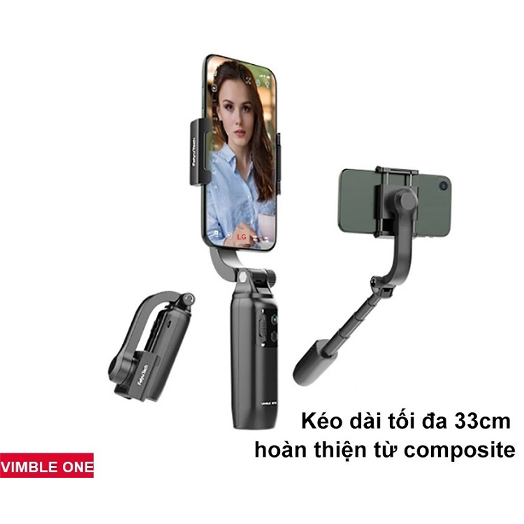 Gimbal Vimble One, Tặng Chân Đế Để Bàn, Tay Cầm Thông Minh Chống Rung Điện Thoại, Chính Hãng Felyu - Gấp Gọn Tiện Dụng