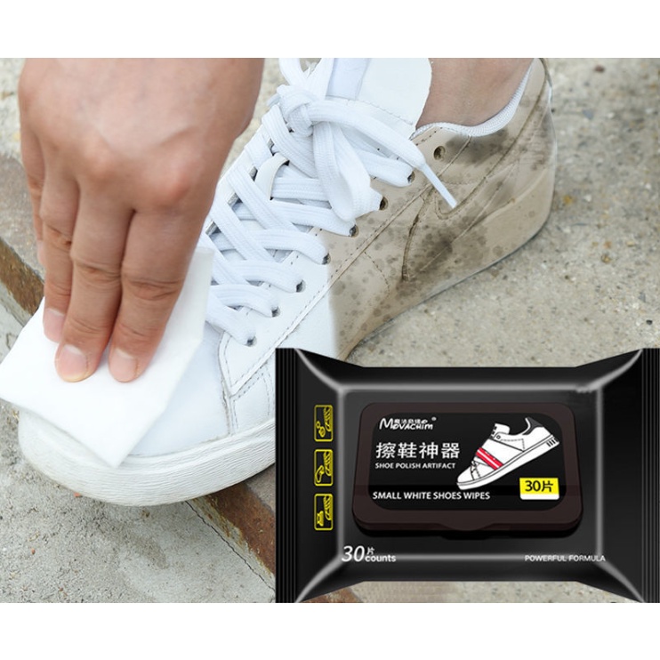 ️🎉FREESHIP️👉Khăn Giấy Ướt Lau Giày Sneaker, Khăn Lau Túi Siêu Sạch Hộp 30 Tờ, Tiện Lợi Khi Mang Theo