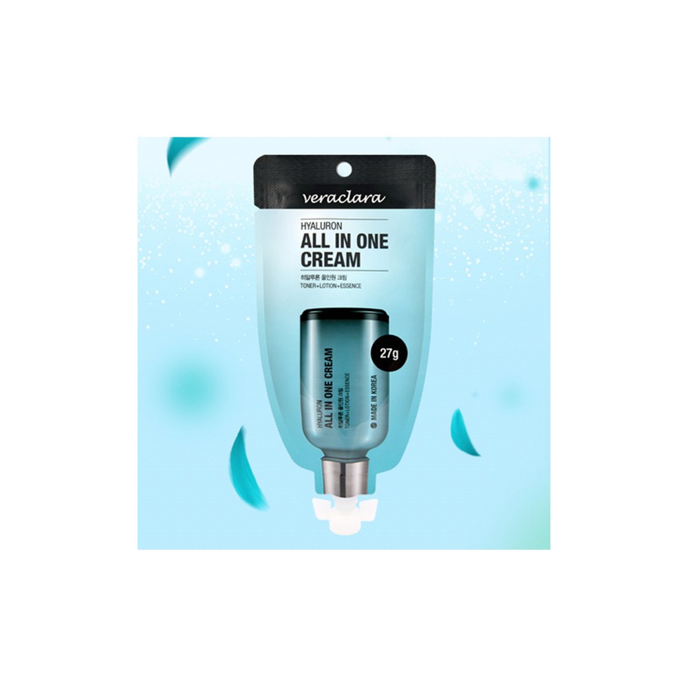Kem Dưỡng Ẩm, Trắng Da, Sạch Lỗ Chân Lông Veraclara Hyaluron All In One Cream 27g