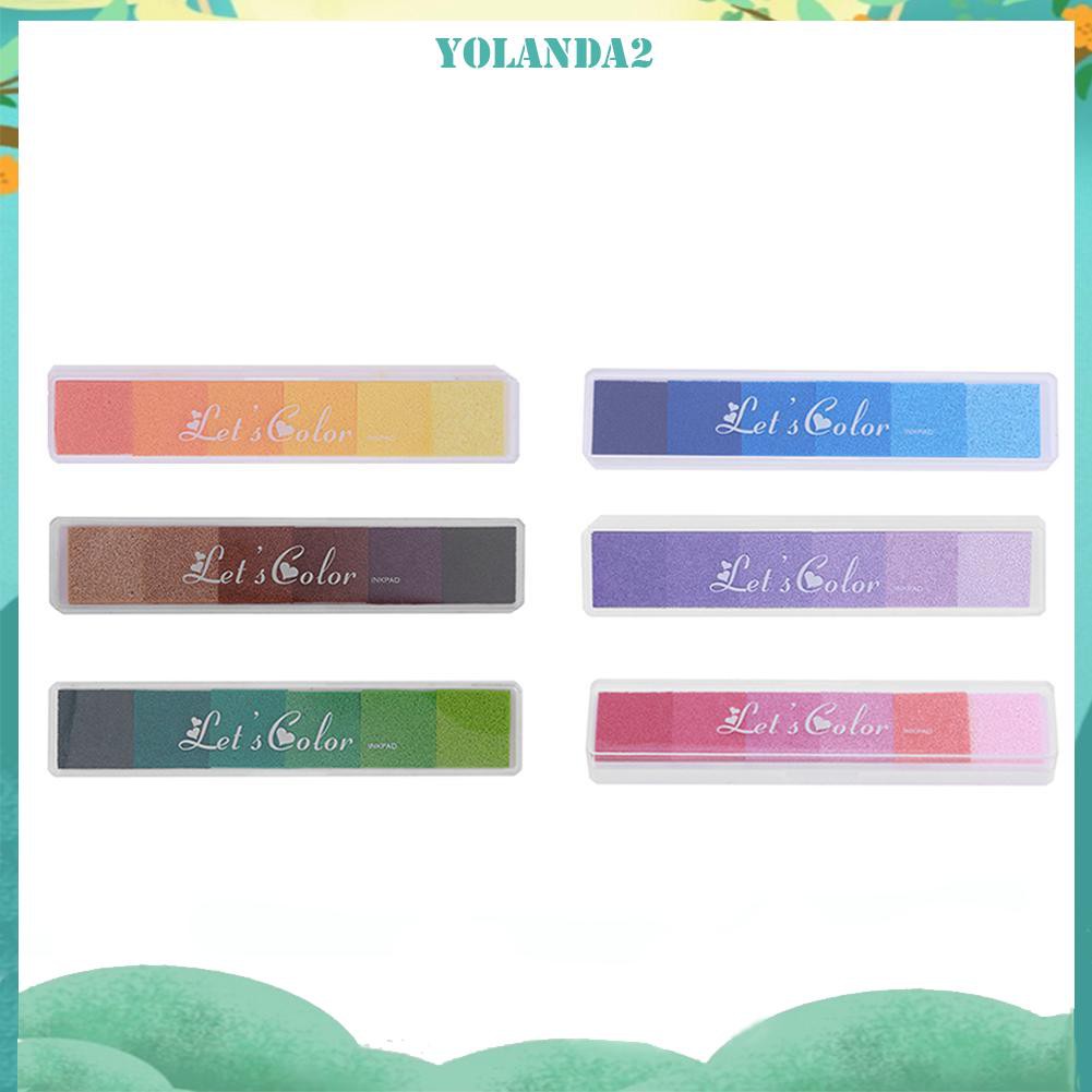 Bộ mực in dấu nhiều màu sắc trang trí sổ lưu niệm