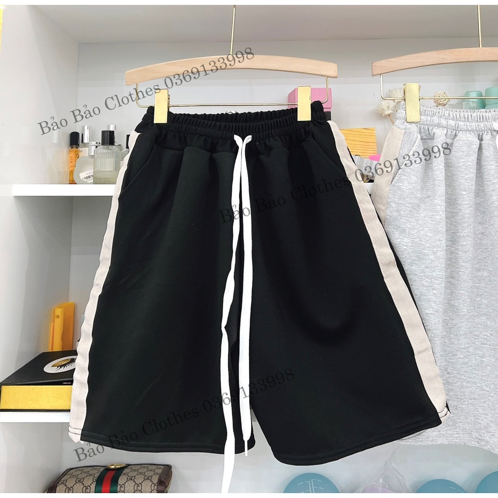 Quần Đùi Ngố Unisex Nam Nữ Đai To Không Gấu  Dáng Rộng  Thể Thao Hot Trend