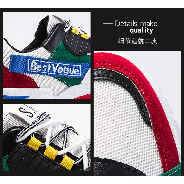 Giày Thể Thao Nam Nữ ⚡SIÊU ĐẸP⚡️Giầy Sneakers tăng chiều cao 4cm
