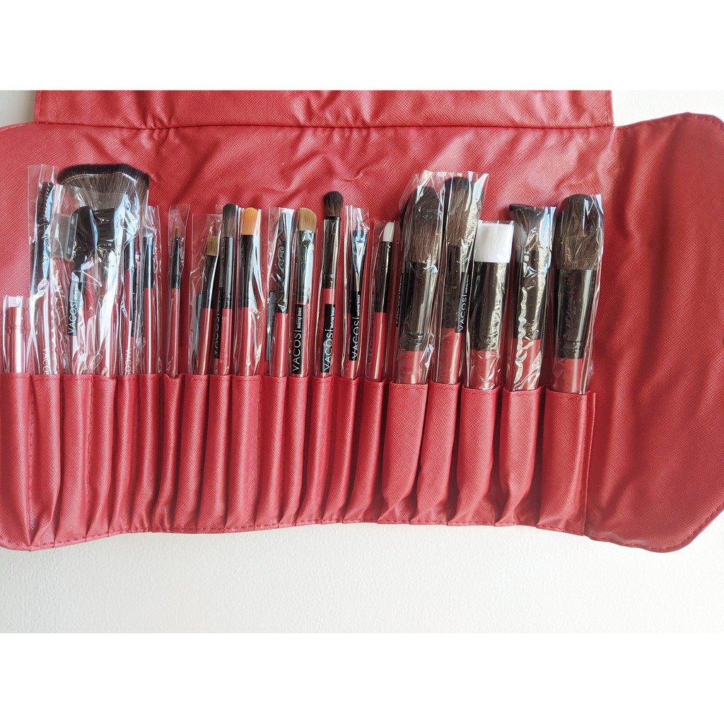 Bộ cọ trang điểm cá nhân nâng cao 20 cây Vacosi Advanced Brush‎ BC25 (Bóp đỏ) | BigBuy360 - bigbuy360.vn