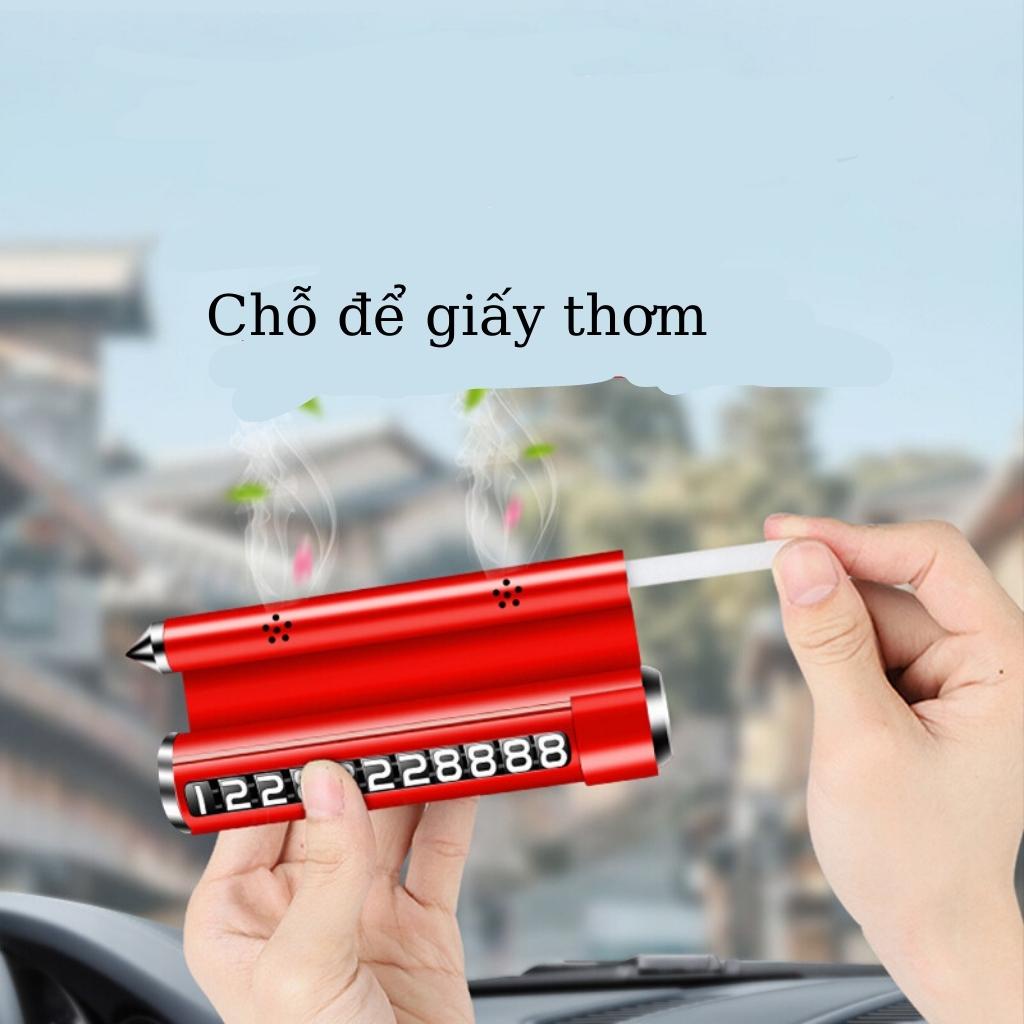 Bảng ghi số điện thoại bằng kim loại đỗ xe để taplo Ô Tô,kèm phá kính chất liệu kim loại đầu mũi nhọn siêu cứng