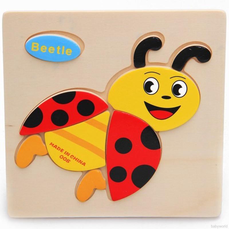 Đồ chơi xếp hình các con vật bằng gỗ dành cho các bé