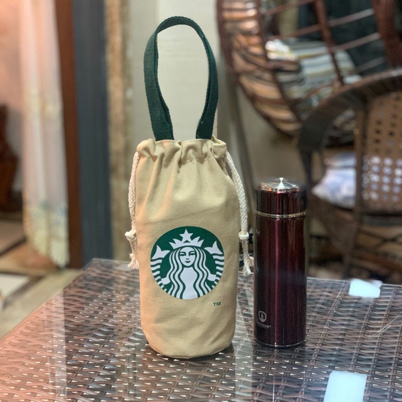 Túi Đựng Bình Nước Starbuck Xách Tay Tiện Dụng