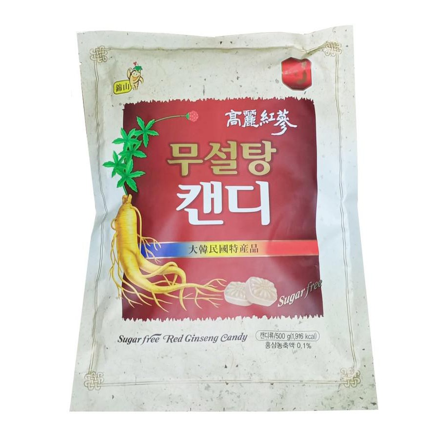 Kẹo sâm KHÔNG ĐƯỜNG Korea Red Ginseng Candy 500g