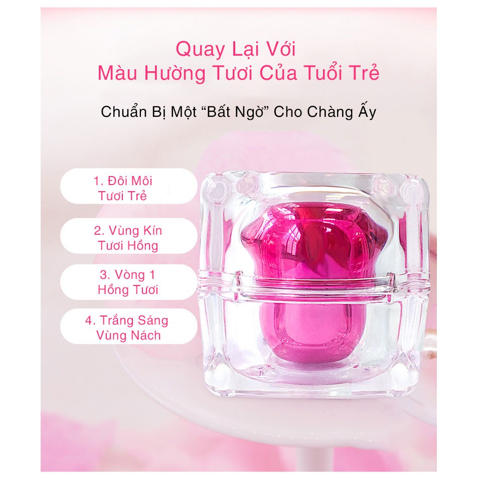FUSHITING Kem Làm Hồng Nhũ Hoa [FREESHIP] Vùng Kín Dưỡng Trắng Nách Mông Giảm Thâm Môi Làm Sáng Da 30g (Có Che Tên)