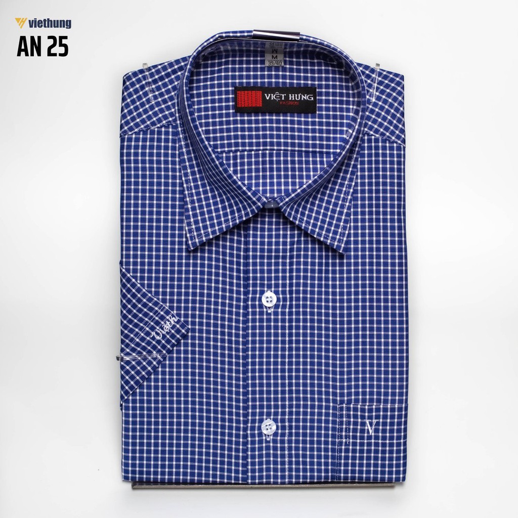 Áo Sơ Mi Nam Form Rộng Ngắn Tay Dài Tay Kẻ Sọc Caro Dáng Suông Việt Hưng Vạt Ngang Chất Lon Mỹ Thấm Hút Mồ Hôi | BigBuy360 - bigbuy360.vn