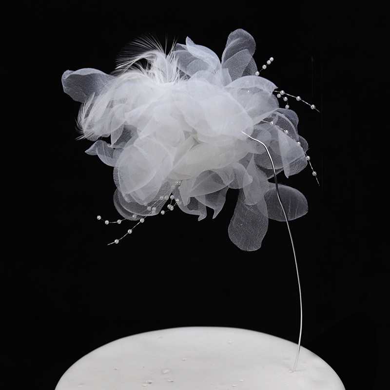 Phụ Kiện Trang Trí Bánh Kem Sinh Nhật Kiểu Lông Vũ Nhiều Màu Sắc Dễ Thương