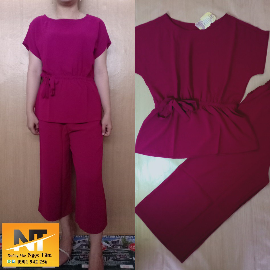 Đồ bộ trung niên ĐŨI lững thắt eo