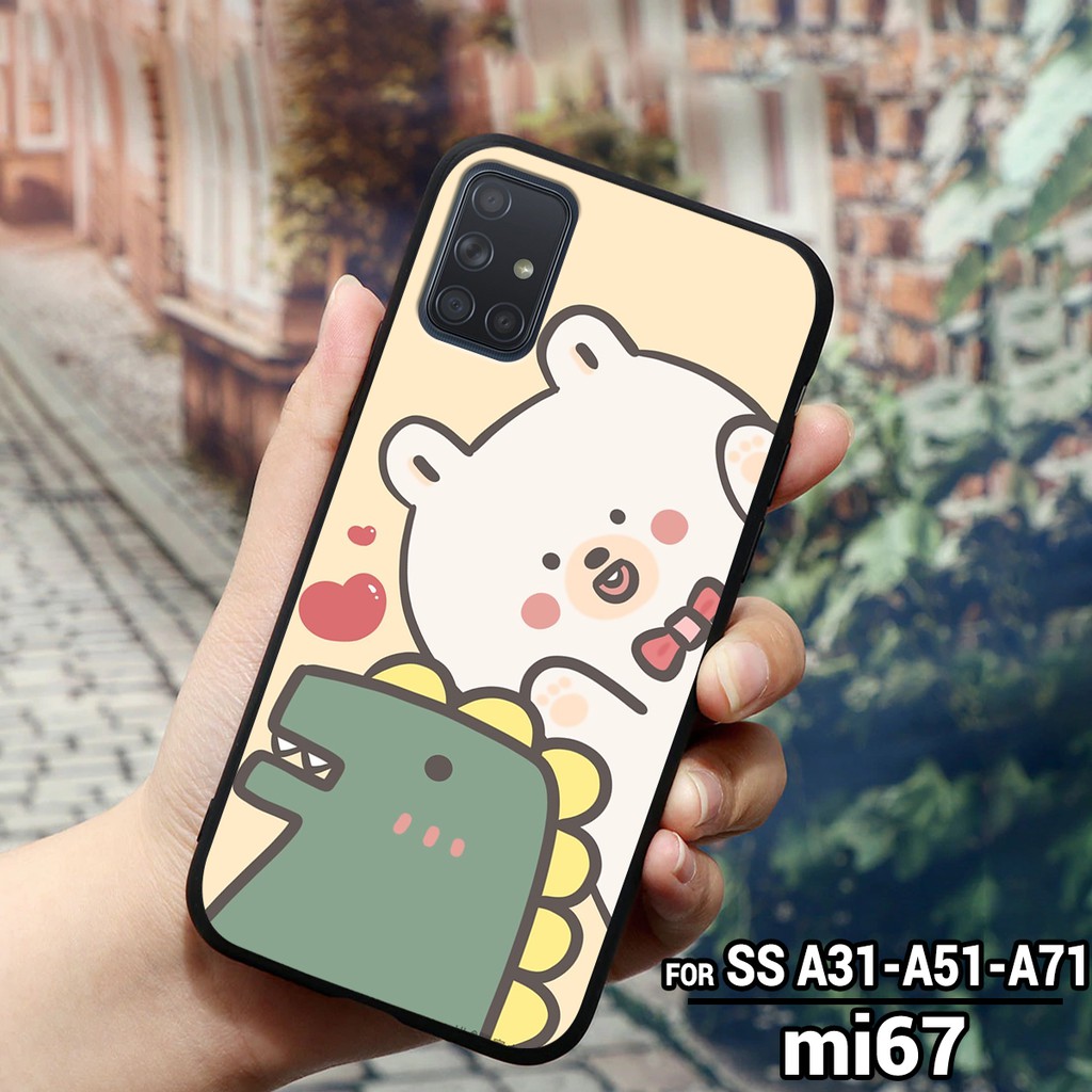 Ốp lưng SAMSUNG GALAXY A31 - A51 - A71 - M51 - A12 in hình chú khủng long nhỏ siêu xinh