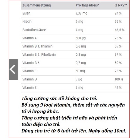 Hàng Đức Sanostol 6, 460ml