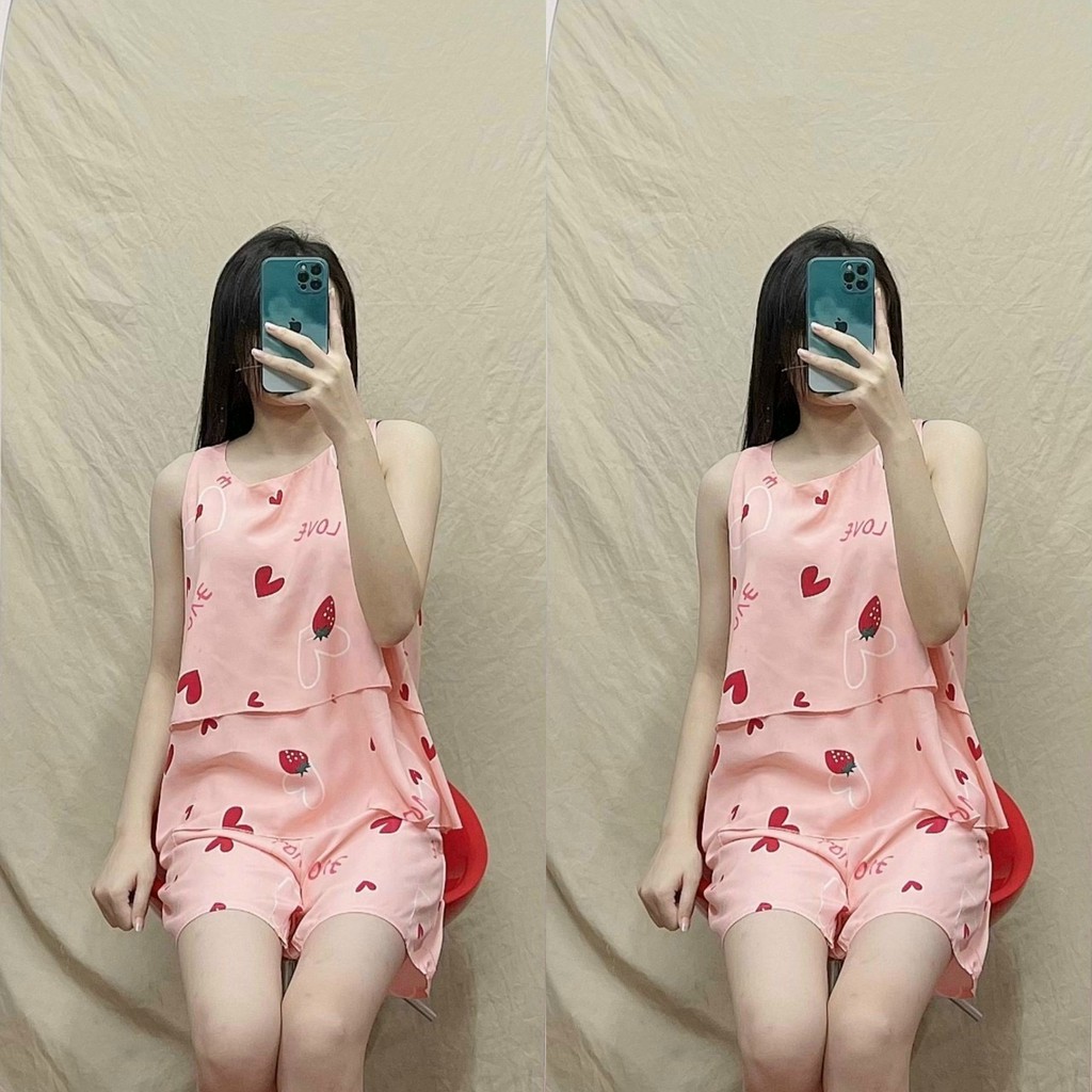 Bộ lanh bầu lửng, áo 2 tầng sát nách cho mẹ bầu từ 45 đến 65kg - 𝐁𝐋𝟏𝟖