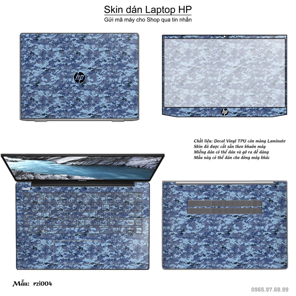 Skin dán Laptop HP in hình rằn ri _nhiều mẫu 2 (inbox mã máy cho Shop)