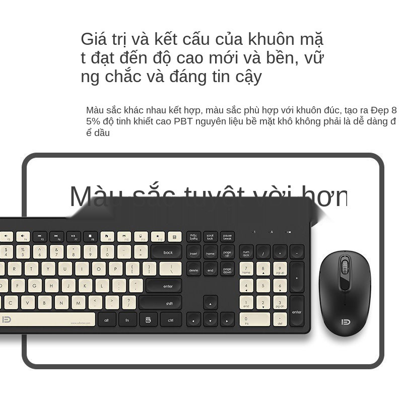 Bàn phím và chuột không dây Fude sô cô la máy tính bảng xách tay để | BigBuy360 - bigbuy360.vn