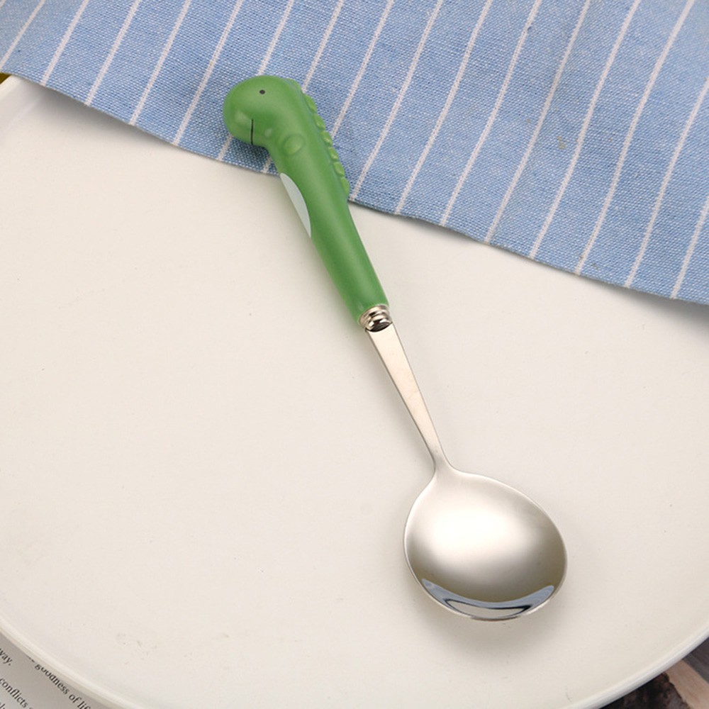 Bộ Muỗng Nĩa Ăn 14 Kiểu Dáng Hoạt Hình Bằng Thép Không Gỉ Cho Bé