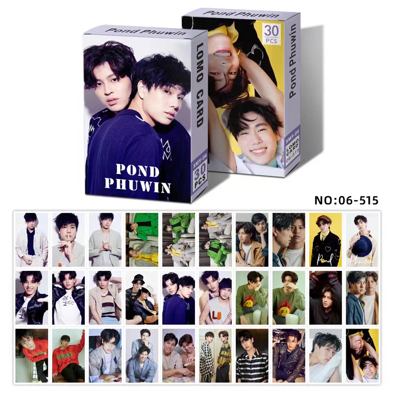 Set 30 thẻ hình diễn viên tùy chọn Jafirst/ Pond Phuwin/Frank Drake/ Joong Nine/ Saint Suppapong/ Lee Sae