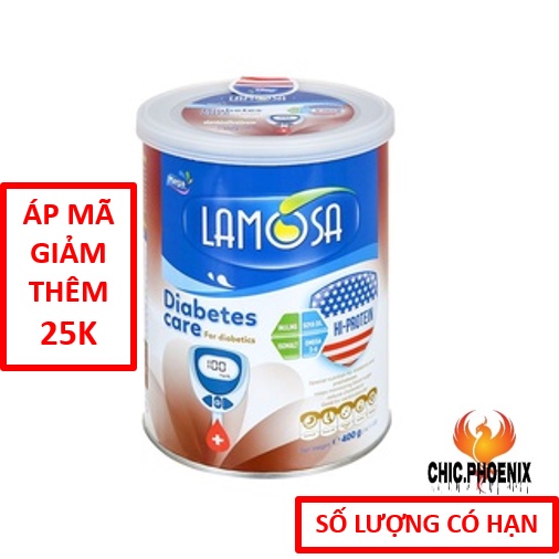 [ Giảm Sốc ] Sữa bột Lamosa Diabetes Care lon 400g