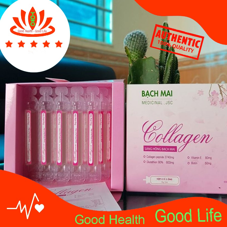 [Da Đẹp - Trẻ Trung] Nước Uống Collagen Quý Phái Sáng Hồng Da Bạch Mai 200ml YoKo Pharma