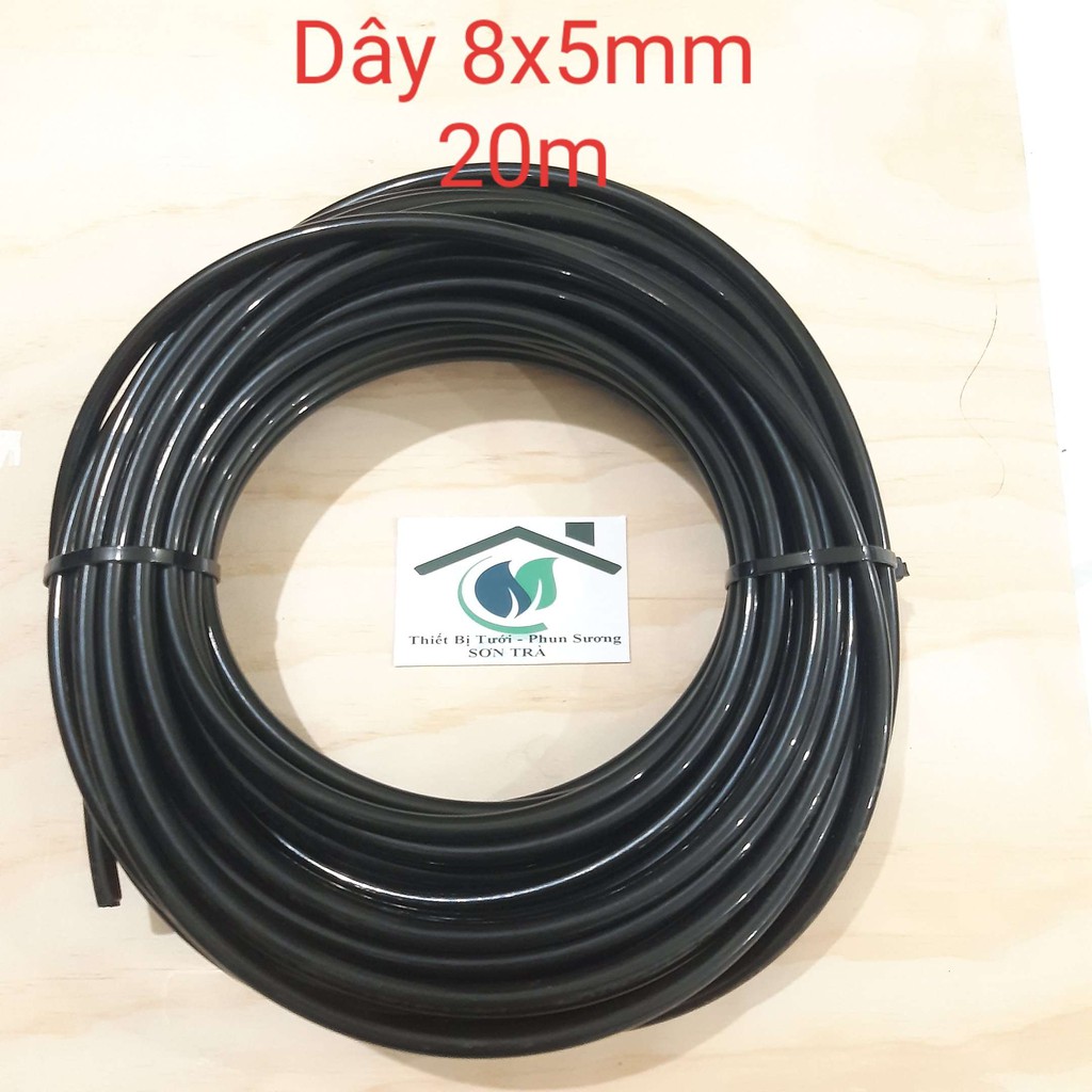 Dây phun sương PE đen 8mm- Cuộn 20m