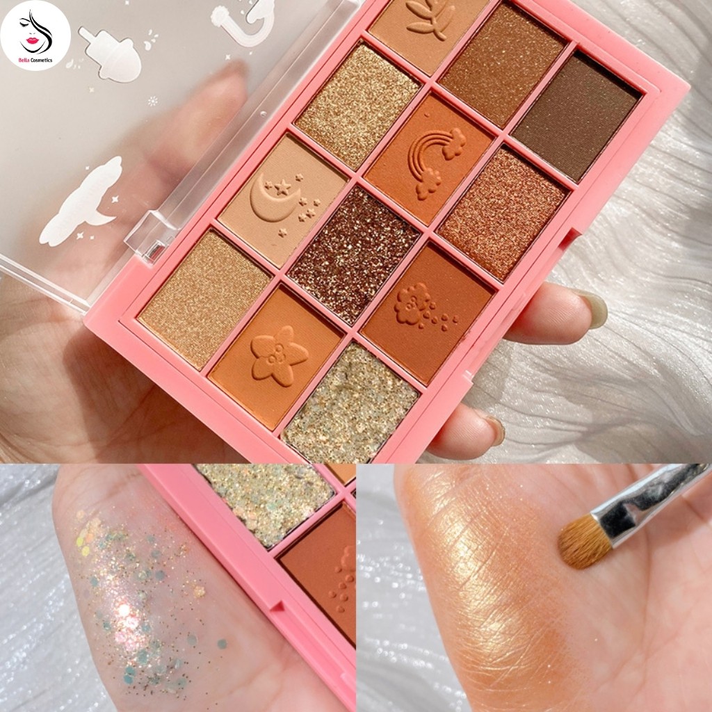 Phấn Mắt SWEET MINT BEAUTIFY 12 Ô Màu Nhũ | BigBuy360 - bigbuy360.vn